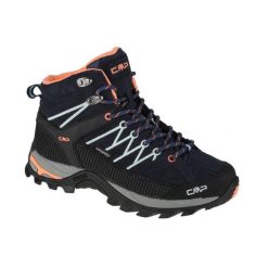 Damskie buty trekkingowe CMP Rigel Waterproof. Brązowe trekkingi CMP, bez wzorów, z materiału, bez zapięcia, outdoorowe. Za 394.89 zł.