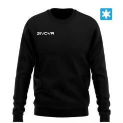 Bluza Givova Felpa czarna. Czarne bluzy Givova, m, bez wzorów, z bawełny, sportowe, bez ramiączek, bez kaptura. Za 95.17 zł.