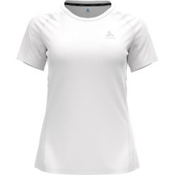 Koszulka tech. damska Odlo T-shirt crew neck s/s ESSENTIAL CHILL-TE. Białe t-shirty ODLO, m, bez wzorów, sportowe, bez kołnierzyka, bez ramiączek. Za 189.99 zł.