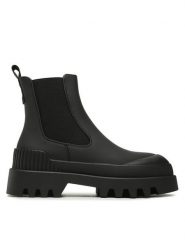 ONLY Sztyblety 15304863 Czarny. Czarne botki ONLY, bez wzorów, ze skóry, bez obcasa, na płaskiej podeszwie, bez zapięcia. Za 199.99 zł.