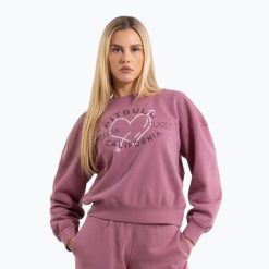 Bluza damska Pitbull Manzanita Heart Crewneck Sweatshirt. Czerwone bluzy PITBULL, l, bez wzorów, z bawełny, bez kaptura, na fitness i siłownię. Za 159.99 zł.