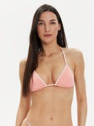 Tommy Hilfiger Góra od bikini UW0UW05239 Różowy. Czerwone bikini Tommy Hilfiger, bez wzorów, z syntetyku. Za 129.99 zł.