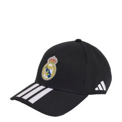 Czapka bejsbolowa Real Madryt. Białe czapki z daszkiem adidas, bez wzorów, z bawełny, eleganckie. Za 99.95 zł.