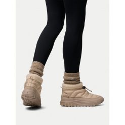 Śniegowce Columbia. Brązowe śniegowce Columbia, bez wzorów, bez zapięcia. Za 399.99 zł.