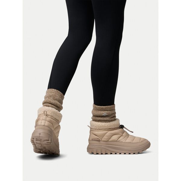 Śniegowce Columbia. Brązowe śniegowce Columbia, bez wzorów, bez zapięcia. Za 399.99 zł.