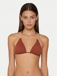Guess Góra od bikini E6GJ41 KG272 Brązowy. Brązowe bikini Guess, z aplikacjami, z syntetyku. Za 328.99 zł.