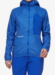Kurtka damska Mammut Eiger Nordwand Advanced WB Hooded Jacket. Niebieskie kurtki Mammut, xs, bez wzorów, z materiału, bez kaptura. Za 890.99 zł.