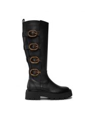 Kurt Geiger Kozaki 225-Mayfair Knee Chelsea Boot 655200109 Czarny. Czarne kozaki Kurt Geiger, bez wzorów, ze skóry, bez obcasa, na płaskiej podeszwie, bez zapięcia. Za 2,939.00 zł.