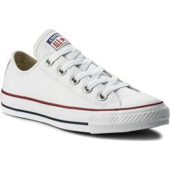 Trampki CONVERSE - Ct Ox 132173C White. Białe trampki sportowe Converse, bez wzorów, z gumy, bez zapięcia. W wyprzedaży za 339.00 zł.