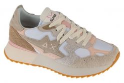 Buty sportowe Sneakersy damskie, Stargirl Multicolor Option. Białe buty treningowe SUN68, bez wzorów, z materiału, przed kostkę, bez zapięcia, trekkingowe. Za 519.99 zł.