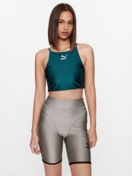 Puma Top T7 621462 Zielony Tight Fit. Zielone topy Puma, xs, bez wzorów, z syntetyku, bez kołnierzyka, bez ramiączek. Za 109.99 zł.