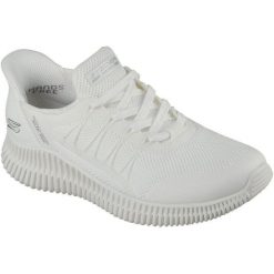 Buty sportowe damskie Skechers Bobs Geo Lite Divine Pace. Białe buty treningowe Skechers, bez wzorów, bez zapięcia. Za 390.00 zł.
