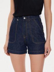United Colors Of Benetton Szorty jeansowe 42CLD9015 Granatowy Regular Fit. Niebieskie szorty United Colors Of Benetton, bez wzorów, z bawełny. Za 79.99 zł.