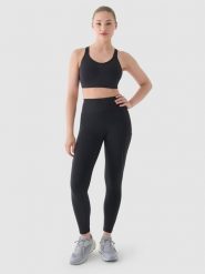 4F Legginsy do biegania z wysokim stanem damskie - szare S. Szare legginsy 4f, s, bez wzorów, z dzianiny, z podwyższonym stanem, do biegania. W wyprzedaży za 99.99 zł.