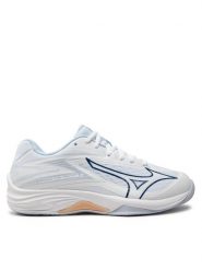 Mizuno Buty halowe Thunder Blade Z V1GC2370 Biały. Białe buty treningowe Mizuno, bez wzorów, ze skóry, bez zapięcia. Za 339.99 zł.