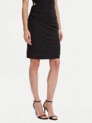 Guess Spódnica mini W5YD64 KAQL2 Czarny Regular Fit. Czarne spódnice Guess, m, z aplikacjami, z wiskozy, midi. Za 299.99 zł.