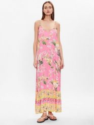 Maaji Sukienka letnia 2037CLD001 Różowy Loose Fit. Czerwone sukienki Maaji, s, bez wzorów, z wiskozy, bez kołnierzyka, bez ramiączek. Za 369.99 zł.