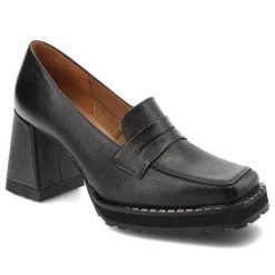 Czarne Półbuty Armodo Stylowe Obuwie Damskie. Czarne półbuty wsuwane Armodo, bez wzorów, ze skóry, eleganckie, bez obcasa. Za 404.99 zł.