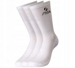 Skarpety tenisowe Stiga Sock Pro High. Białe skarpetki STIGA, bez wzorów, z lycry. Za 152.99 zł.