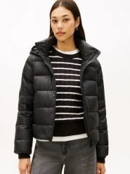 Tommy Hilfiger kurtka pikowana Kobiety czarny, XS. Czarne kurtki Tommy Hilfiger, xs, bez wzorów, z puchu, klasyczne. Za 649.95 zł.