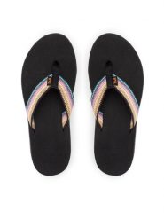 Teva Japonki Voya Flip 1019040 Czarny. Czarne japonki Teva, bez wzorów, z materiału. Za 189.99 zł.