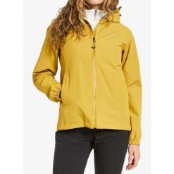Kurtka przeciwdeszczowa damska Didriksons Varja JKT 2. Żółte kurtki Didriksons, bez wzorów, bez kaptura. Za 505.99 zł.