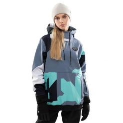 Kurtka snowboardowa damska W1-W Ushuaia. Niebieskie kurtki przejściowe sportowe SIROKO, na zimę, m, bez wzorów, z materiału, z kapturem, narciarskie. Za 255.00 zł.