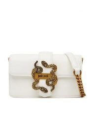 Just Cavalli Torebka 80RA5PA2 ZSA89 Biały. Białe kopertówki Just Cavalli, bez wzorów, ze skóry, wizytowe, bez dodatków. Za 614.99 zł.