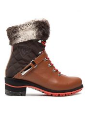 Rossignol Trapery Megeve RNJW220 Brązowy. Brązowe traperki Rossignol, bez wzorów, ze skóry, bez obcasa, bez zapięcia. Za 1,949.00 zł.