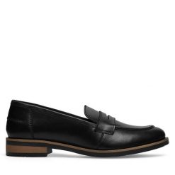 Mokasyny Lasocki. Czarne mokasyny Lasocki, bez wzorów. Za 249.99 zł.