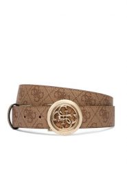 Guess Pasek Damski BW9357 P6230 Beżowy. Brązowe paski Guess, z aplikacjami, ze skóry. Za 249.99 zł.