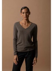 Perfect Cashmere Kaszmirowy sweter "Shannon" w kolorze brązowym rozmiar: XXL. Brązowe swetry Perfect Cashmere, xxl, bez wzorów, z kaszmiru, bez ramiączek. Za 370.45 zł.
