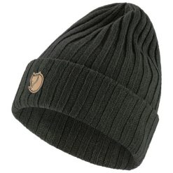 Wełniana czapka Fjallraven Byron Hat - dark olive. Zielone czapki zimowe Fjällräven, bez wzorów, z materiału, biznesowe. Za 261.15 zł.