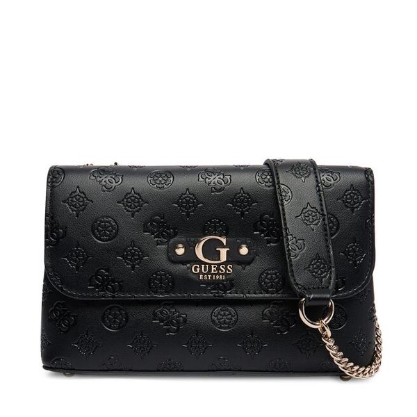 Torebka Guess. Czarne torebki klasyczne Guess, z aplikacjami, klasyczne, bez dodatków. Za 589.99 zł.