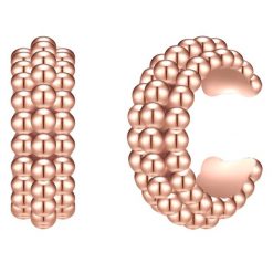 Lulu & Jane Ohrklemme roségold Kolczyki 1 ct Damski. Czerwone kolczyki Lulu & Jane, pozłacane. Za 359.99 zł.