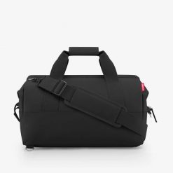 Torba allrounder m duffel, mix black. Czarne torby sportowe Reisenthel, bez wzorów, z materiału, na ramię. Za 413.00 zł.