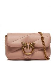 Pinko Torebka Love Puff Micro C PE 24 PCPL 100041 A0F2 Różowy. Czerwone kopertówki Pinko, bez wzorów, ze skóry, wizytowe, bez dodatków. Za 979.99 zł.
