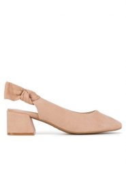 Clara Barson Sandały LH2002-2 Beżowy. Brązowe sandały Clara Barson, bez wzorów, z materiału, bez obcasa, na słupku, bez zapięcia. Za 99.99 zł.