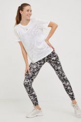 Reebok legginsy treningowe Modern Safari damskie kolor czarny wzorzyste. Czarne legginsy Reebok, bez wzorów, z bawełny. W wyprzedaży za 119.99 zł.