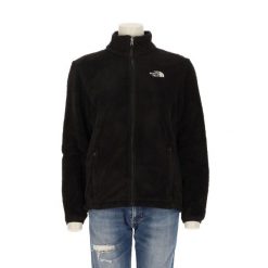 Second life - Damska czarna polarowa kurtka Osito TNF - Jak nowy. Czarne kurtki The North Face, bez wzorów, z polaru, sportowe, bez kaptura. Za 212.96 zł.