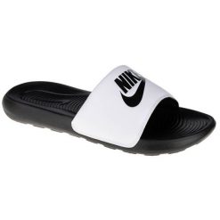 Klapki Nike Victori One Shower Slide CN9675-005 białe. Białe klapki bez wzorów, z materiału, sportowe, bez obcasa, bez zapięcia. Za 231.96 zł.