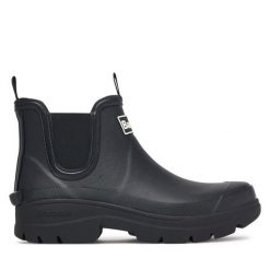 Kalosze Barbour. Czarne kalosze Barbour, bez wzorów, bez zapięcia. Za 399.99 zł.