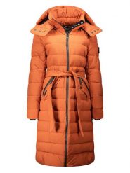 Canadian Peak Płaszcz zimowy "Cabimeak" w kolorze pomarańczowym rozmiar: XL. Pomarańczowe płaszcze Canadian Peak, na zimę, xl, bez wzorów, z puchu, bez kaptura. Za 260.99 zł.