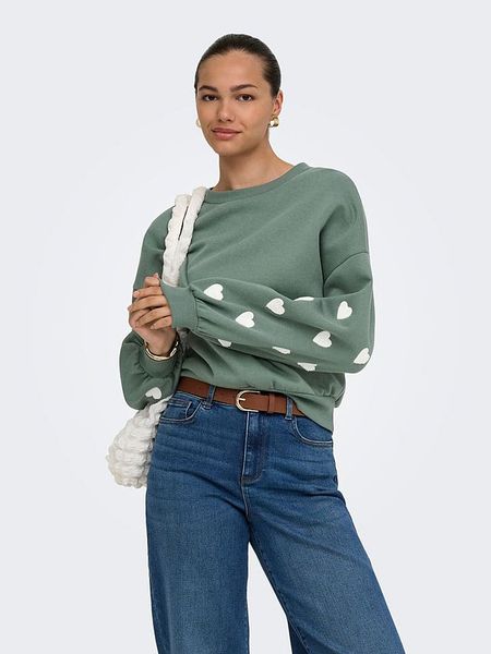 ONLY Bluza w kolorze zielonym rozmiar: S. Zielone bluzy ONLY, s, bez wzorów, bez kaptura. Za 149.95 zł.