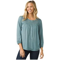 Prana Damska Bluzka Robyn Top Bayo At Blue (Rozmiar L). Topy sportowe marki PrAna. W wyprzedaży za 207.00 zł.
