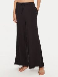 Tommy Hilfiger Spodnie piżamowe UW0UW05575 Czarny Relaxed Fit. Czarne piżamy Tommy Hilfiger, xs, bez wzorów, bez kołnierzyka, bez ramiączek. Za 169.99 zł.