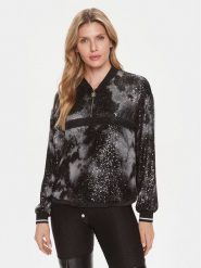 Liu Jo Bluza TA4018 J4623 Czarny Regular Fit. Czarne bluzy Liu Jo, m, bez wzorów, z syntetyku, bez kaptura. Za 419.99 zł.