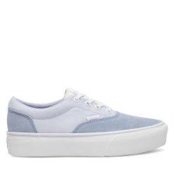 Trampki Vans. Niebieskie trampki Vans, bez wzorów, bez zapięcia. Za 249.99 zł.