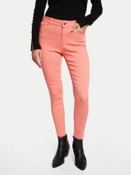 Morgan Jeansy 241-POLIA1 Koralowy Skinny Fit. Pomarańczowe jeansy Morgan, bez wzorów, z bawełny. Za 149.99 zł.