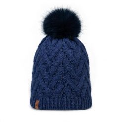 Czapka BUFF KNITTED & FLEECE BAND BEANIE CARYN MIDNIGHT. Niebieskie czapki zimowe Buff, bez wzorów, sportowe. Za 159.99 zł.